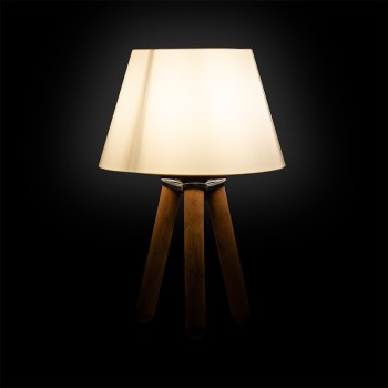 Επιτραπέζιο φωτιστικό Art Maison Taranto - Beige Walnut (Φ22x32εκ.)