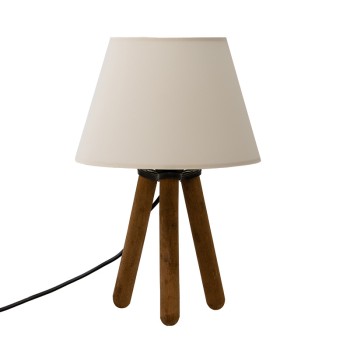 Επιτραπέζιο φωτιστικό Art Maison Taranto - Beige Walnut (Φ22x32εκ.)