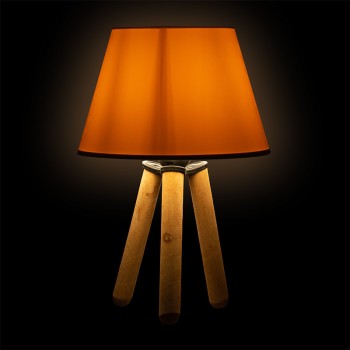 Επιτραπέζιο φωτιστικό Art Maison Taranto - Ecru Walnut (Φ22x32εκ.)