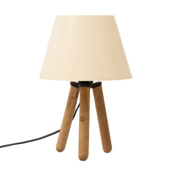 Επιτραπέζιο φωτιστικό Art Maison Taranto - Ecru Walnut (Φ22x32εκ.)