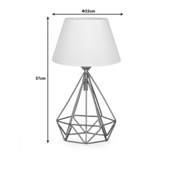 Επιτραπέζιο φωτιστικό Art Maison Piacenza - White Gold (Φ22x37εκ.)