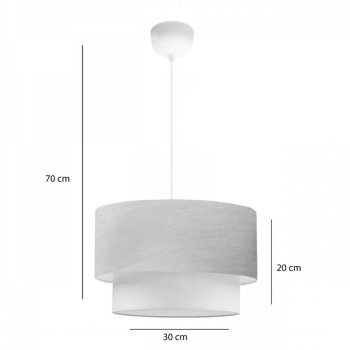 Φωτιστικό οροφής Art Maison Roncaglia - Beige Ecru Gold (Φ30x70εκ.)