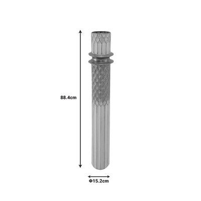 Διακοσμητικό βάζο Art Maison Waxflower μέταλλο σε χρυσή και λευκή απόχρωση Φ15.2x88.4εκ