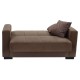 Kαναπές κρεβάτι διθέσιος Art Maison Βένετο - Brown (148x77x80εκ.)