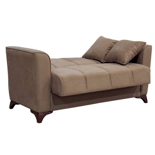 Kαναπές κρεβάτι Διθέσιος Art Maison Βιμινάκιο - Mocca (156x76x85εκ)