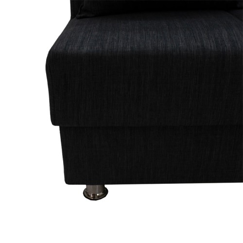 Kαναπές κρεβάτι Τριθέσιος Art Maison Ορμπασσάνο - Charcoal (180x75x80εκ)
