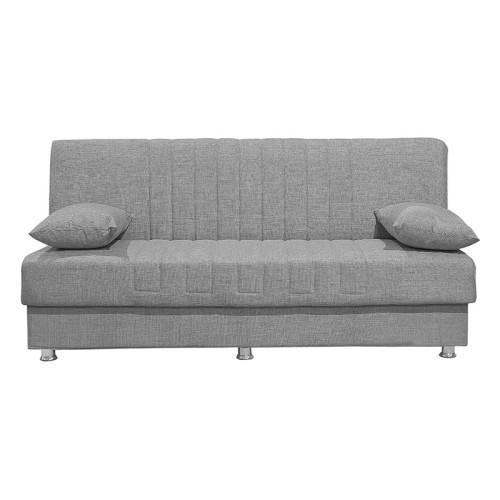 Kαναπές κρεβάτι Τριθέσιος Art Maison Ορμπασσάνο - Gray (180x75x80εκ)