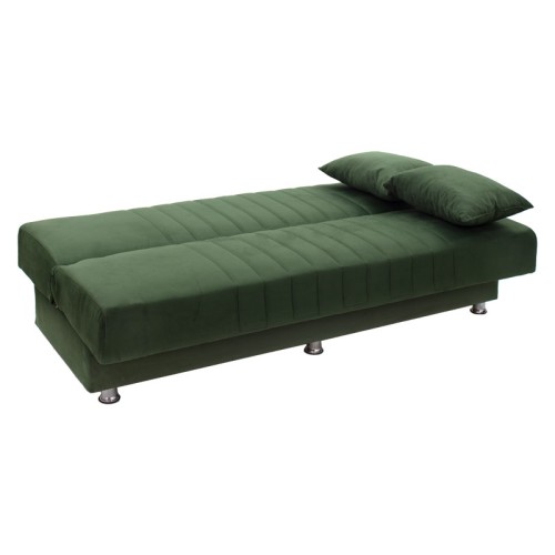 Kαναπές κρεβάτι Τριθέσιος Art Maison Ορμπασσάνο - Green (180x75x80εκ)