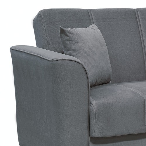 Kαναπές κρεβάτι Διθέσιος Art Maison Βιμινάκιο - Gray (156x76x85εκ)