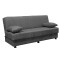 Kαναπές κρεβάτι Τριθέσιος Art Maison Ορμπασσάνο - Charcoal (190x90x80εκ)