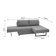 Πολυμορφικός καναπές-κρεβάτι Art Maison Καττόλικα - Charcoal (230x165x72εκ)
