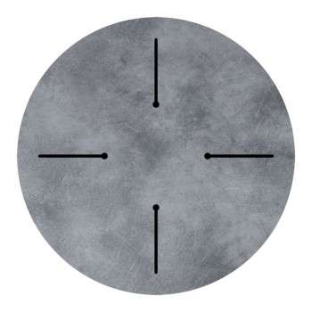 Επιφάνεια τραπεζιού Art Maison Μοντοβί - Gray (Φ60εκ)