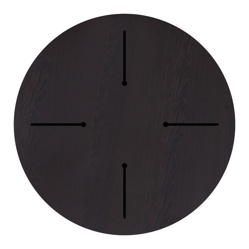 Επιφάνεια τραπεζιού Art Maison Μπιέλλα - Wenge (Φ60εκ) Επιφάνεια τραπεζιού Art Maison Μπιέλλα - Wenge (Φ60εκ)