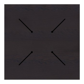 Επιφάνεια τραπεζιού Art Maison Μπιέλλα - Wenge (69x69εκ)