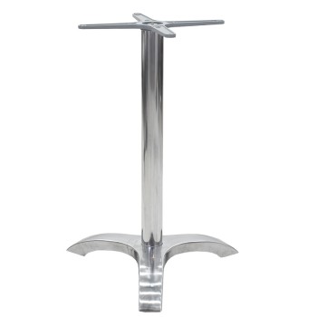 Βάση τραπεζιού Μπαρ Art Maison τρίνυχη Βαρέζε - Silver (59x59x94εκ)