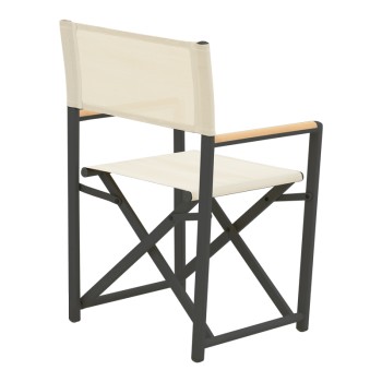 Πολυθρόνα σκηνοθέτη Art Maison Pennywise ανθρακί αλουμίνιο 56x48x86εκ