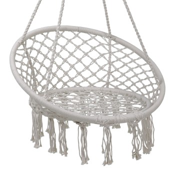 Αιώρα-κούνια κάθισμα Art Maison Lilith σχοινί μπεζ 82x82x133εκ