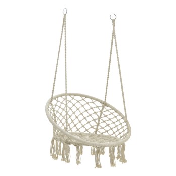 Αιώρα-κούνια κάθισμα Art Maison Lilith σχοινί μπεζ 82x82x133εκ