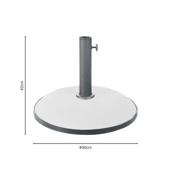 Βάση ομπρέλας Art Maison Toto τσιμέντο λευκό 35kg Φ50εκ