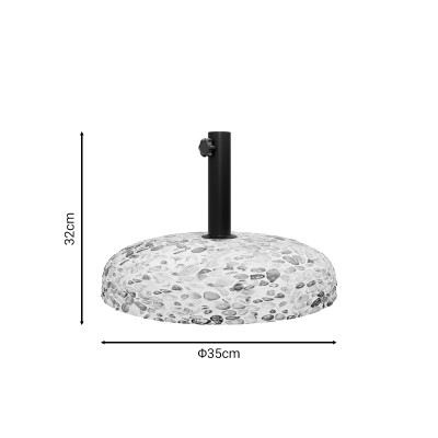 Βάση ομπρέλας Art Maison Shadow τσιμέντο ψηφιδωτή 15kg Φ35εκ Βάση ομπρέλας Art Maison Shadow τσιμέντο ψηφιδωτή 15kg Φ35εκ