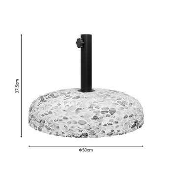 Βάση ομπρέλας Art Maison Fly τσιμέντο ψηφιδωτή 35kg Φ50εκ