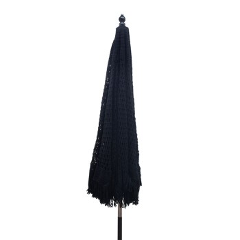 Ομπρέλα Art Maison Daisy ξύλο-μακραμέ Φ2.70x2.60 m μαύρο