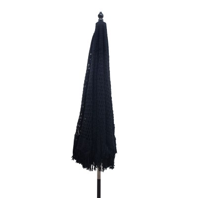 Ομπρέλα Art Maison Daisy ξύλο-μακραμέ Φ2.70x2.60 m μαύρο Ομπρέλα Art Maison Daisy ξύλο-μακραμέ Φ2.70x2.60 m μαύρο