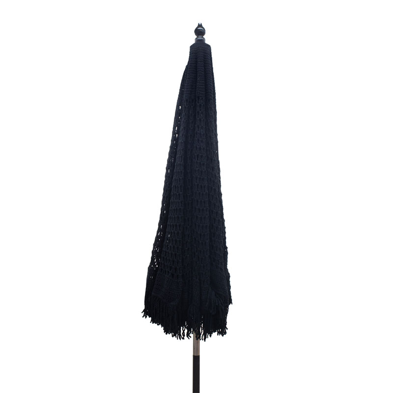 Ομπρέλα Art Maison Daisy ξύλο-μακραμέ Φ2.70x2.60 m μαύρο Ομπρέλα Art Maison Daisy ξύλο-μακραμέ Φ2.70x2.60 m μαύρο