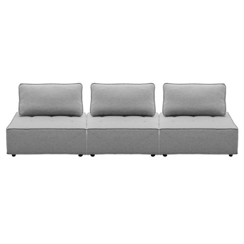 Καναπές τριθέσιος Art Maison Τεργέστη - Gray (298.5x99.5x71.5εκ)