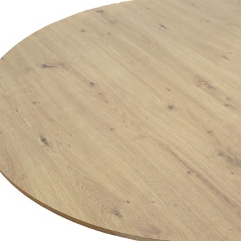 Τραπέζι Art Maison Oakland - Natural Black (Φ120x76εκ.)