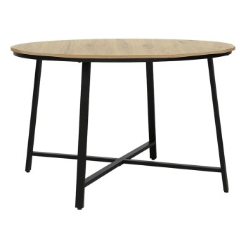 Τραπέζι Art Maison Oakland - Natural Black (Φ120x76εκ.)