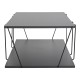 Τραπέζι σαλονιού Art Maison Φιουμιτσίνο - Charcoal Black (120x50x30εκ)