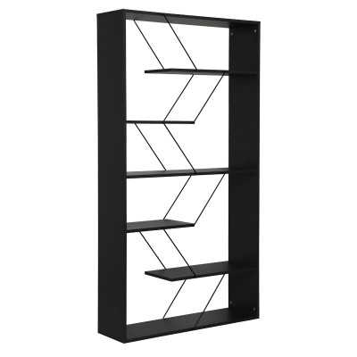 Βιβλιοθήκη Art Maison Φιουμιτσίνο - Charcoal Black (84x24x157εκ) Βιβλιοθήκη Art Maison Φιουμιτσίνο - Charcoal Black (84x24x157εκ)