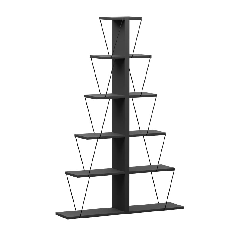 Βιβλιοθήκη Art Maison Φιουμιτσίνο - Charcoal Black (130x22x146εκ) Βιβλιοθήκη Art Maison Φιουμιτσίνο - Charcoal Black (130x22x146εκ)
