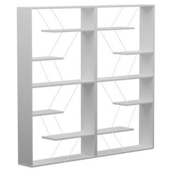 Βιβλιοθήκη Art Maison Φιουμιτσίνο - Gray White (168x24x157εκ)