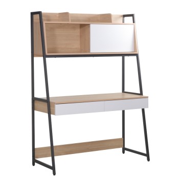 ΓΡΑΦΕΙΟ ART MAISON HICKMAN - NATURAL WHITE (124x54x171εκ.)