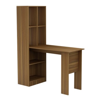 Γραφείο με βιβλιοθήκη Art Maison Inverness - Walnut (120x50x150εκ.)