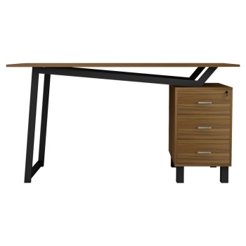 Γραφείο Art Maison Irvine - Walnut Black (140x60x76εκ.)