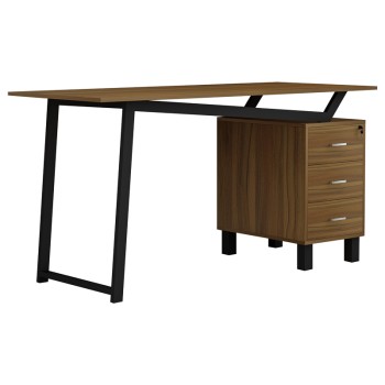 Γραφείο Art Maison Irvine - Walnut Black (140x60x76εκ.)