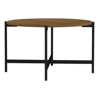 Τραπεζάκι σαλονιού Art Maison Turlock - Walnut Black (Φ80x45εκ.)