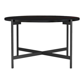 Τραπεζάκι σαλονιού Art Maison Turlock - Black Marble (Φ80x45εκ.)