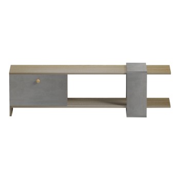 Έπιπλο τηλεόρασης Art Maison Articuno σε sonoma-γκρι cement απόχρωση 120x25x36.8εκ