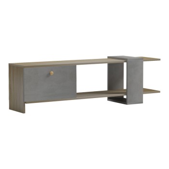 Έπιπλο τηλεόρασης Art Maison Articuno σε sonoma-γκρι cement απόχρωση 120x25x36.8εκ