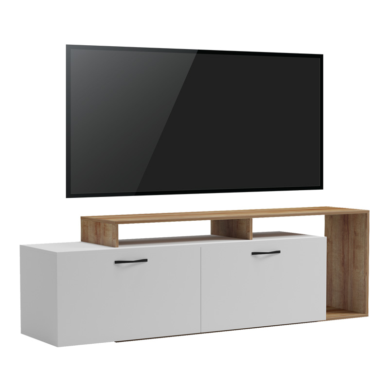Έπιπλο τηλεόρασης Art Maison Ampharos σε oak- λευκή απόχρωση 170x40x53εκ Έπιπλο τηλεόρασης Art Maison Ampharos σε oak- λευκή απόχρωση 170x40x53εκ