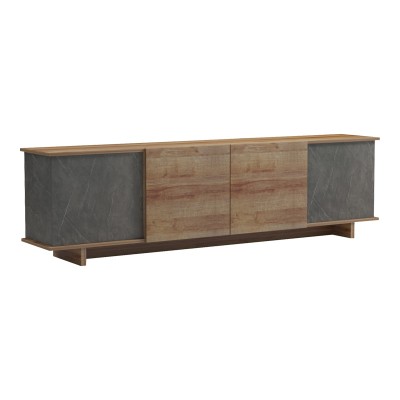 Έπιπλο τηλεόρασης Art Maison Amaura σε oak-καφέ antique απόχρωση 180x33x50εκ Έπιπλο τηλεόρασης Art Maison Amaura σε oak-καφέ antique απόχρωση 180x33x50εκ