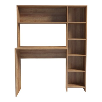 Γραφείο με βιβλιοθήκη Art Maison Jellicent σε oak απόχρωση 113.2x40x141.8εκ