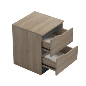 Κομοδίνο Art Maison Katsuzo sonoma-ανθρακί 40x40x50εκ