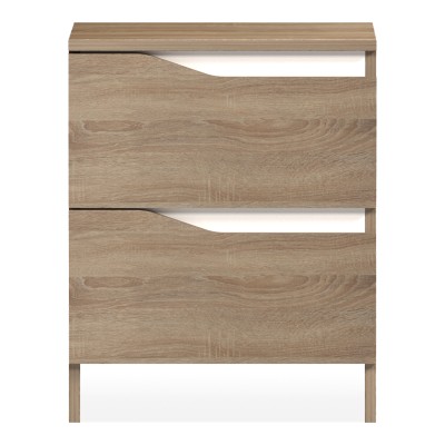 Κομοδίνο Art Maison Katsuzo sonoma-λευκό 40x40x50εκ