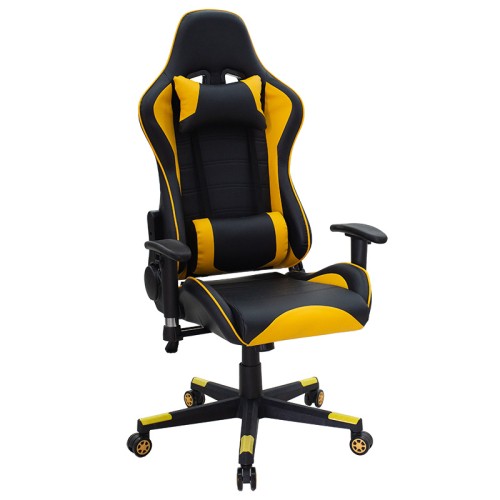 Καρέκλα γραφείου gaming Art Maison Vivaro - Black Yellow PU