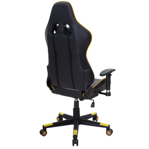 Καρέκλα γραφείου gaming Art Maison Vivaro - Black Yellow PU